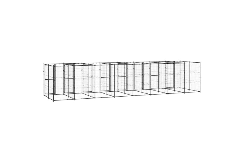 Vidaxl 3082266 Outdoor Dog Kennel Steel 19.36 M2