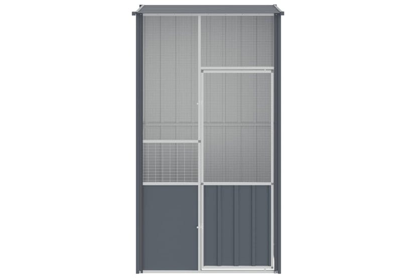 Vidaxl 172342 Bird Cage Anthracite 115x78x200 Cm Galvanised Steel