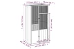 Vidaxl 172342 Bird Cage Anthracite 115x78x200 Cm Galvanised Steel