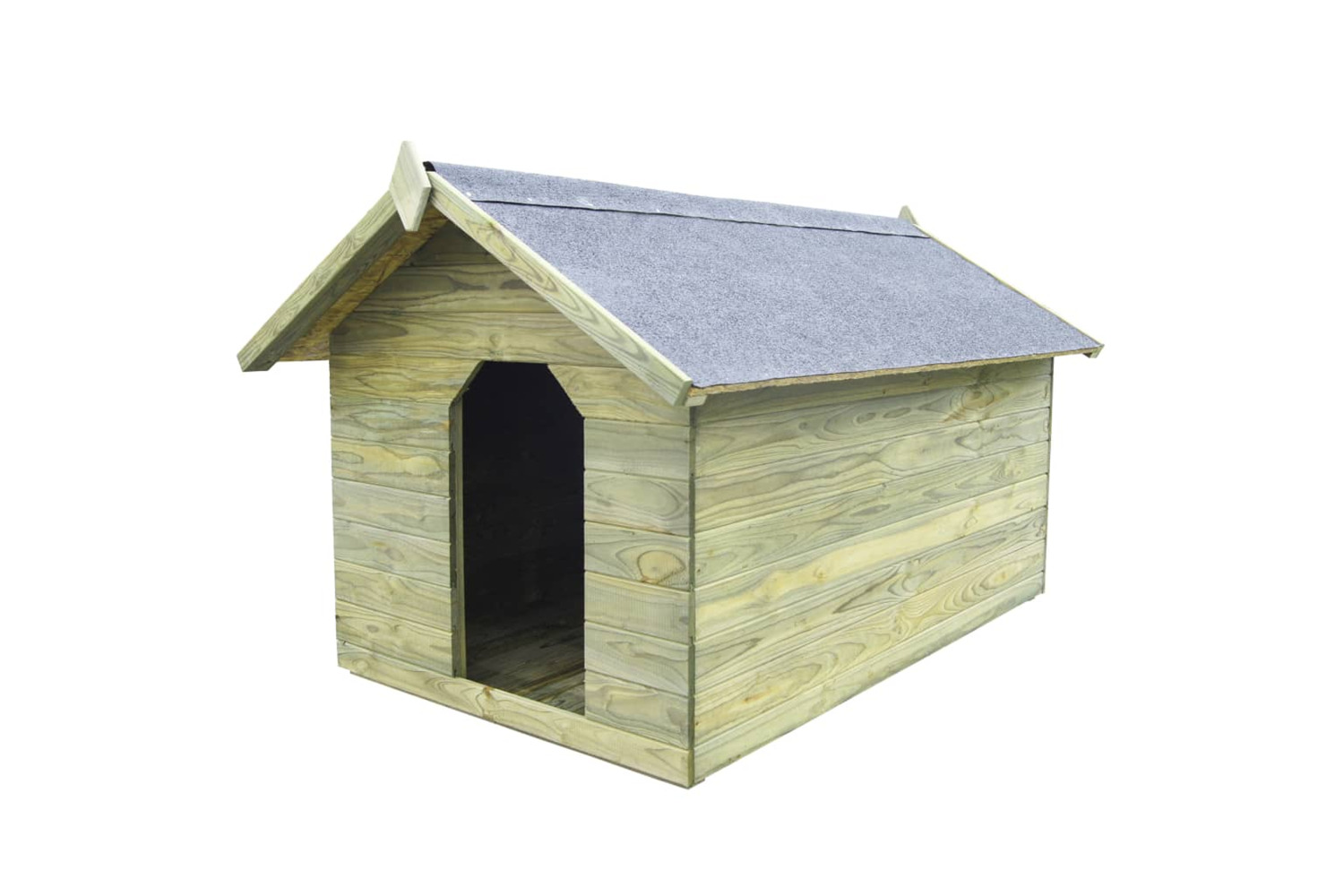 vidaXL 45152 Garden Dog House With Opening Roof Impregnated Pinewood