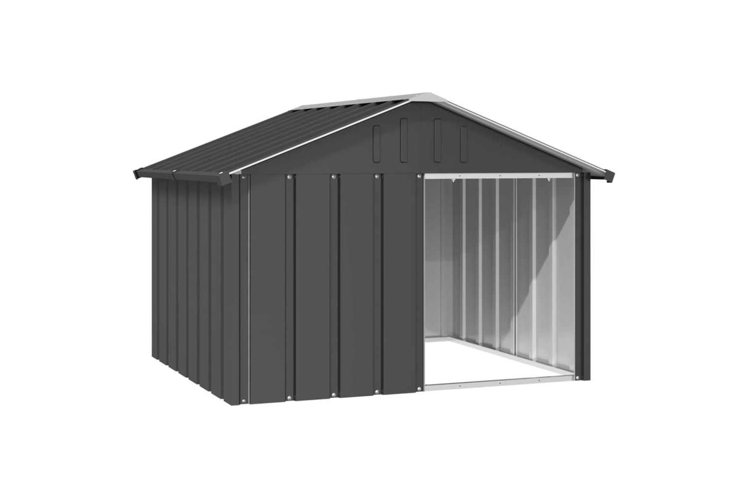 vidaXL 171540 Dog House Anthracite 116.5x103x81.5cm Galvanised Steel