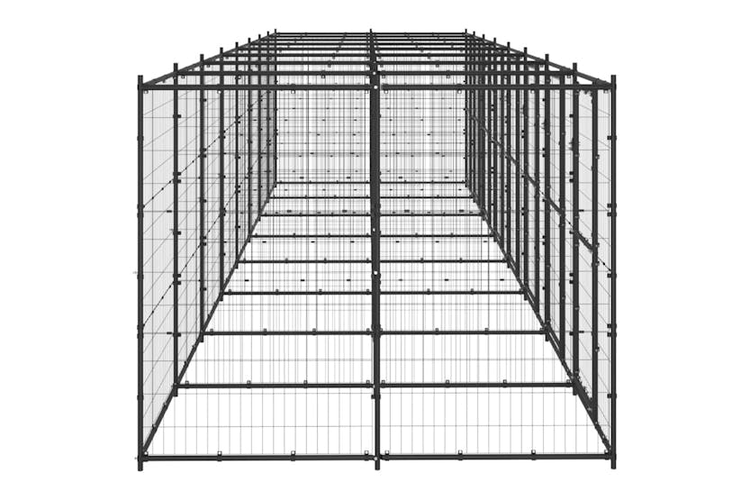 Vidaxl 3082266 Outdoor Dog Kennel Steel 19.36 M2