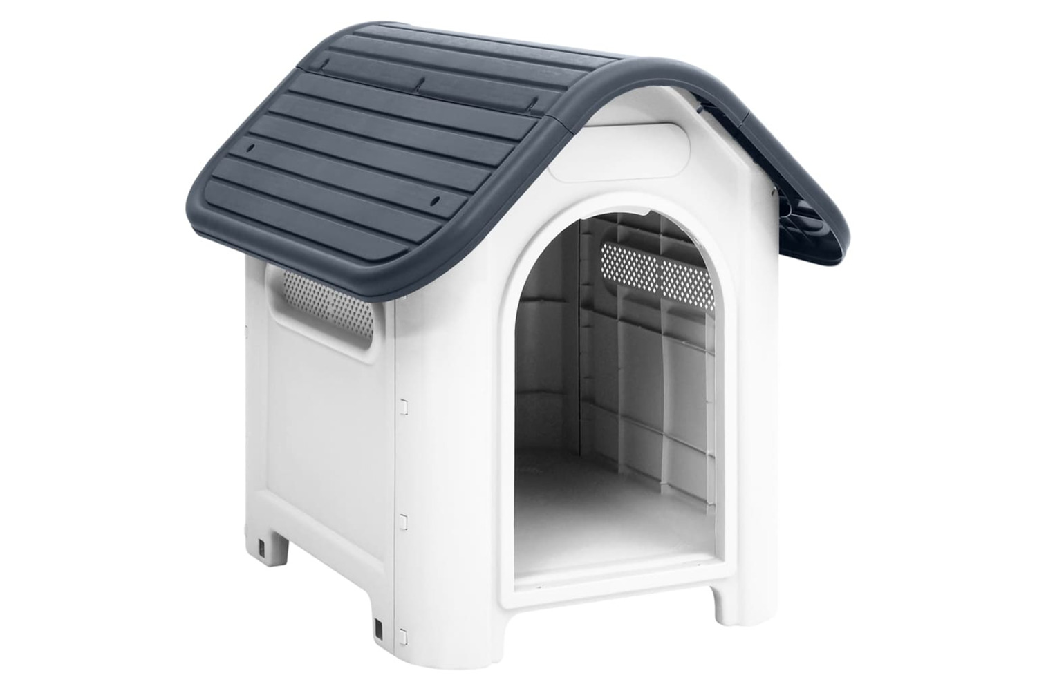 vidaXL 152226 Dog House Grey 59x75x66cm Polypropylene