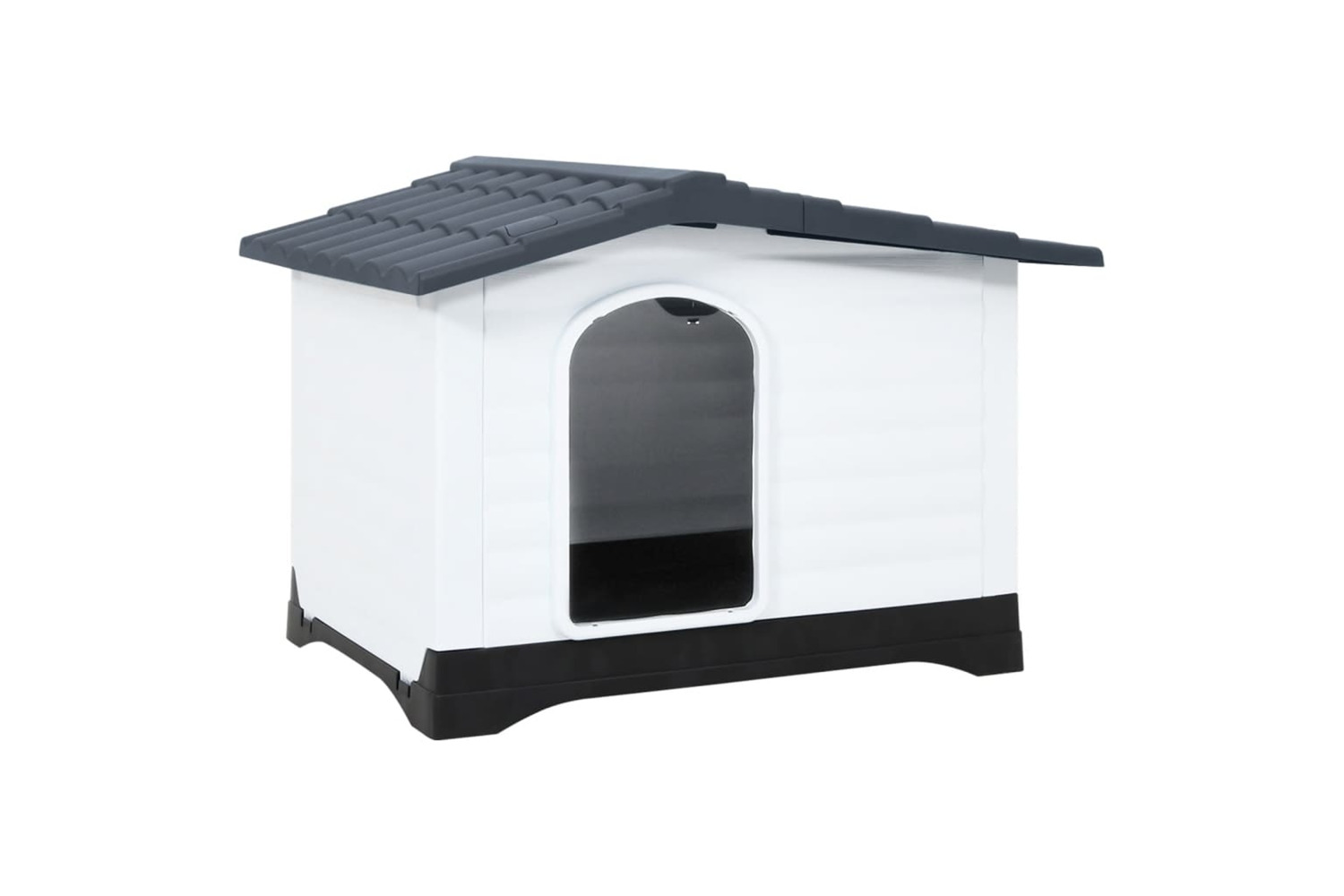 vidaXL 152230 Dog House Grey 90.5x68x66cm Polypropylene