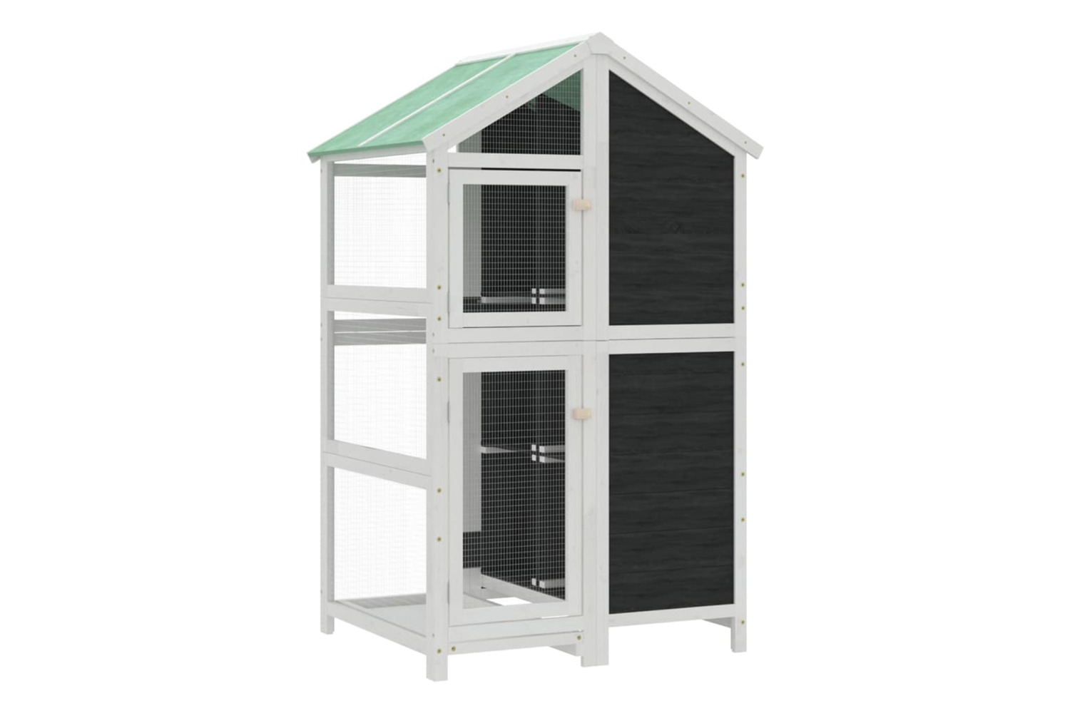 vidaXL 172259 Bird House Grey 97x81x152cm Solid Wood Pine