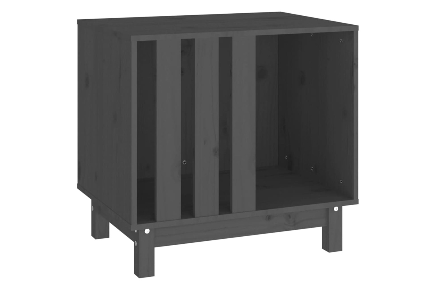 vidaXL 822478 Dog House Grey 60x45x57cm Solid Wood Pine