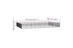 Vidaxl 3124646 Outdoor Dog Kennel Steel 50.81 M2