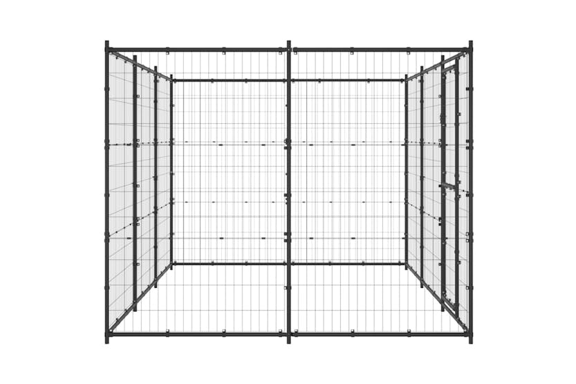 Vidaxl 3082298 Outdoor Dog Kennel Steel 7.26 M2