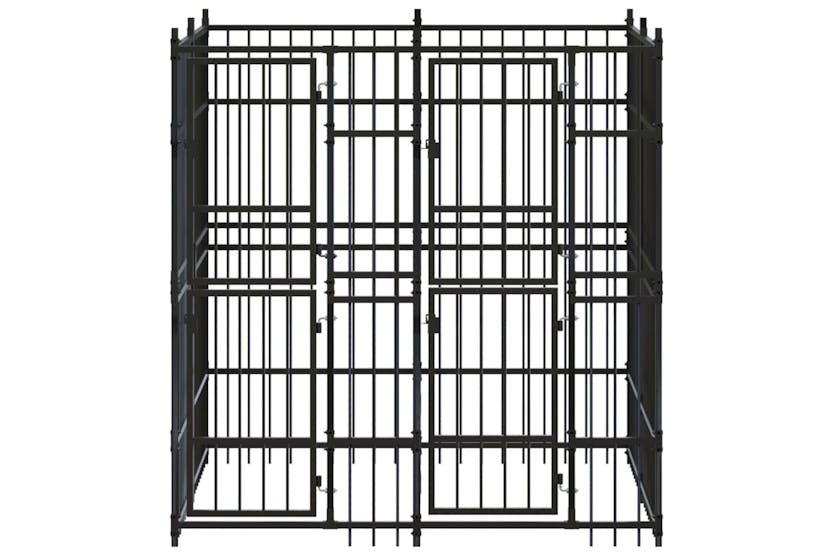 Vidaxl 3097937 Outdoor Dog Kennel Steel 3.69 M2