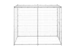 Vidaxl 150800 Outdoor Dog Kennel Galvanised Steel With Roof 110x220x180 Cm