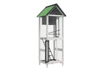 Vidaxl 172256 Bird House Grey 60x58.5x160 Cm Solid Wood Pine