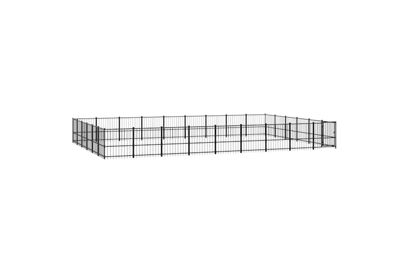 Vidaxl 3124646 Outdoor Dog Kennel Steel 50.81 M2