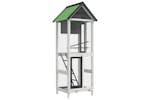 Vidaxl 172256 Bird House Grey 60x58.5x160 Cm Solid Wood Pine