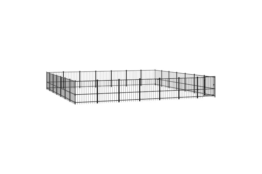 Vidaxl 3124650 Outdoor Dog Kennel Steel 46.1 M2