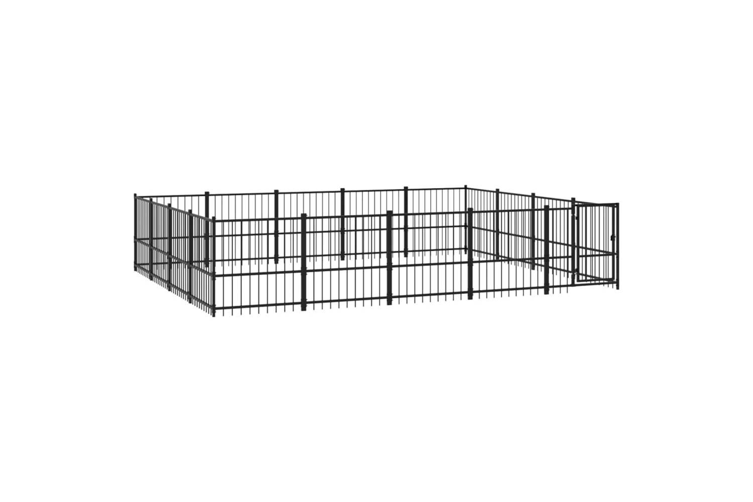 vidaXL 3124627 Outdoor Dog Kennel Steel 18.82 M2