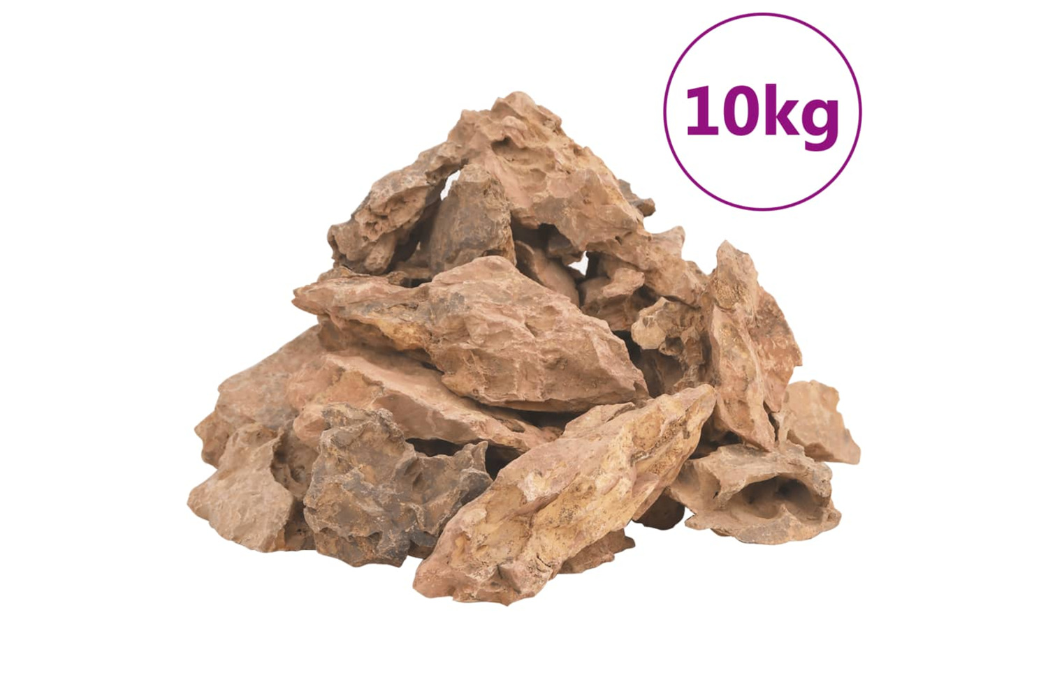 Vidaxl Lava Stones 10 Kg Brown 1-10 Cm