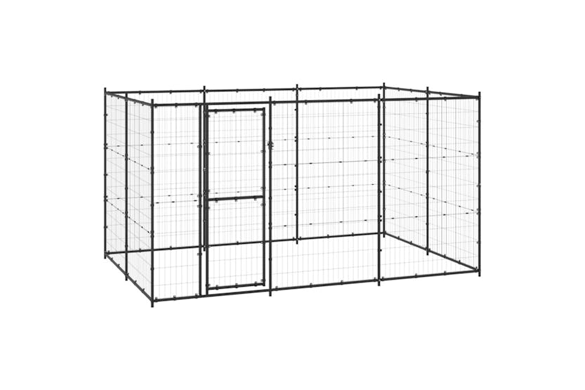 Vidaxl 3082298 Outdoor Dog Kennel Steel 7.26 M2