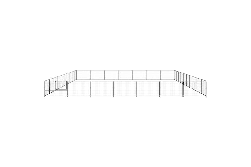 Vidaxl 3082182 Dog Kennel Black 70 M2 Steel