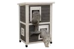 Kerbl 442026 Outdoor Cat House Family 57x55x80 Cm Grey And White