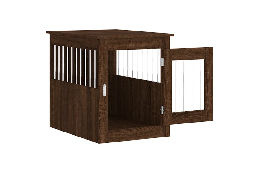 Vidaxl 838322 Dog Crate Furniture Brown Oak 55x75x65 Cm Engineered Wood