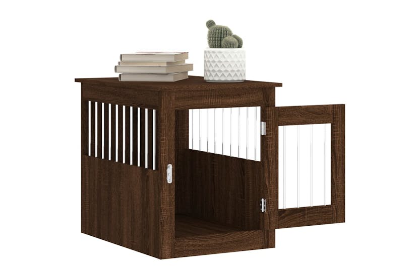 Vidaxl 838322 Dog Crate Furniture Brown Oak 55x75x65 Cm Engineered Wood