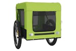 Vidaxl 93927 Pet Bike Trailer Green And Black Oxford Fabric And Iron