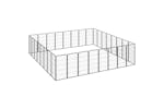 Vidaxl 3115964 32-panel Dog Playpen Black 50x100 Cm Powder-coated Steel