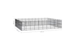 Vidaxl 3098006 Outdoor Dog Kennel Steel 73.73 M2