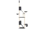 Vidaxl 171614 Floor To Ceiling Cat Tree Dark Grey 277-303 Cm