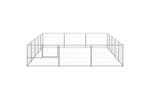 Vidaxl 3082137 Dog Kennel Silver 15 M2 Steel