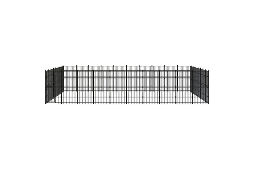 Vidaxl 3098006 Outdoor Dog Kennel Steel 73.73 M2