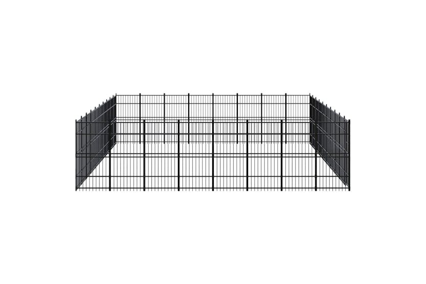 Vidaxl 3098006 Outdoor Dog Kennel Steel 73.73 M2