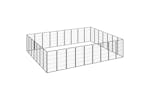 Vidaxl 3115964 32-panel Dog Playpen Black 50x100 Cm Powder-coated Steel