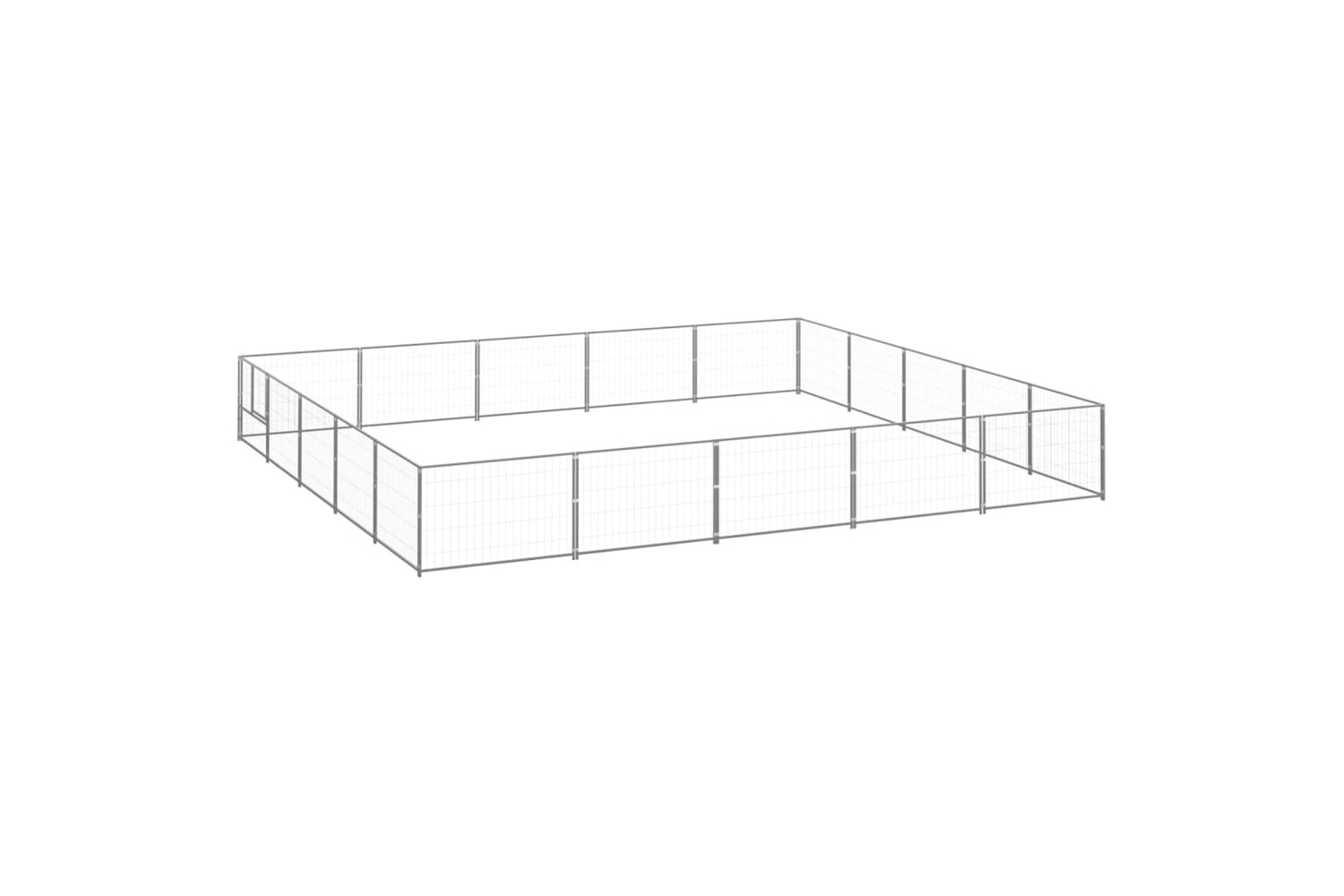 vidaXL 3082163 Dog Kennel Silver 25 M2 Steel