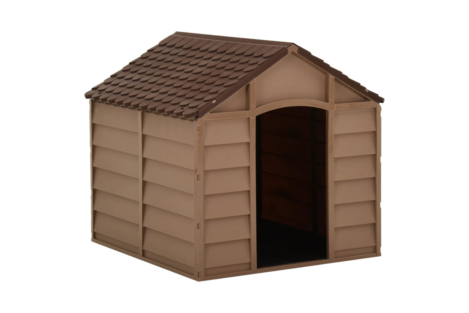 vidaXL 316180 Dog House Brown 71x71.5x68cm Pp