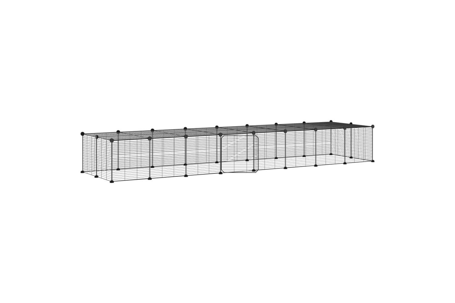 Vidaxl 3114060 36-panel Pet Cage With Door Black 35x35 Cm Steel