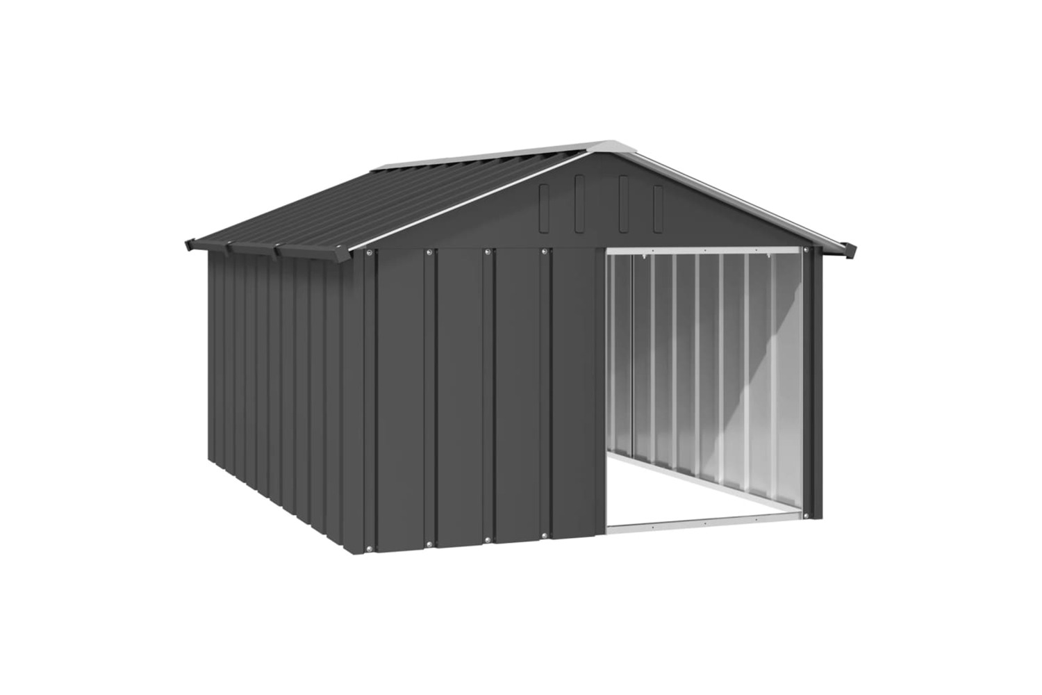 vidaXL 171541 Dog House Anthracite 116.5x153x81.5cm Galvanised Steel