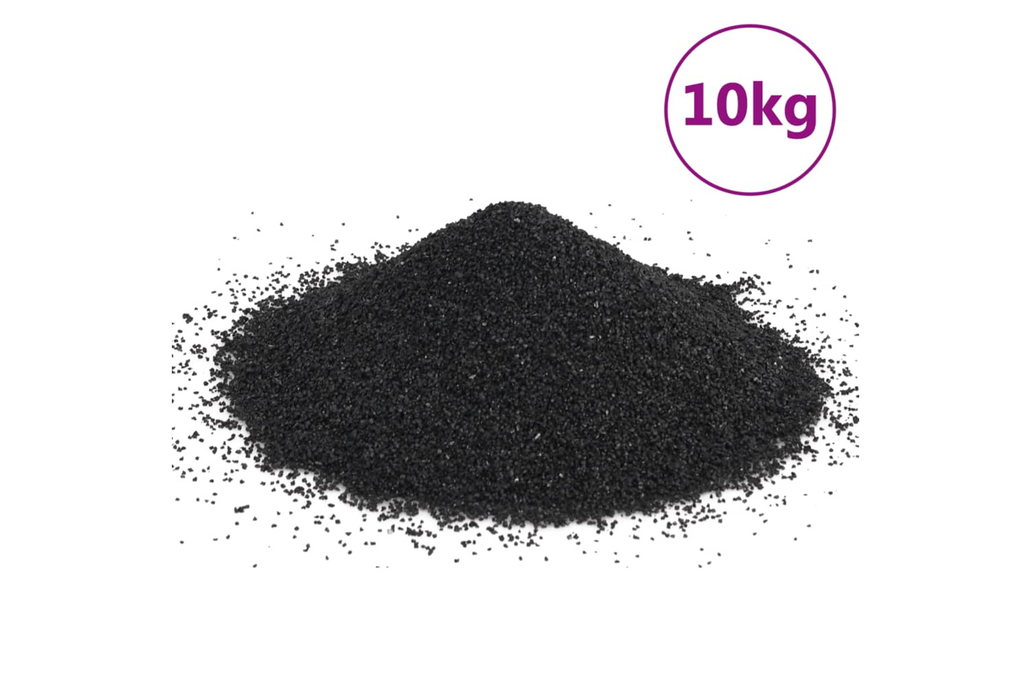vidaXL 3217156 Aquarium Sand 10 Kg Black 0.2-2mm