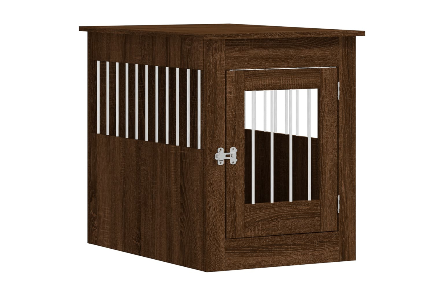 vidaXL 838329 Dog Crate Furniture Brown Oak 55x80x68cm Engineered Wood