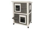 Kerbl 442026 Outdoor Cat House Family 57x55x80 Cm Grey And White