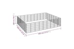 Vidaxl 3115964 32-panel Dog Playpen Black 50x100 Cm Powder-coated Steel