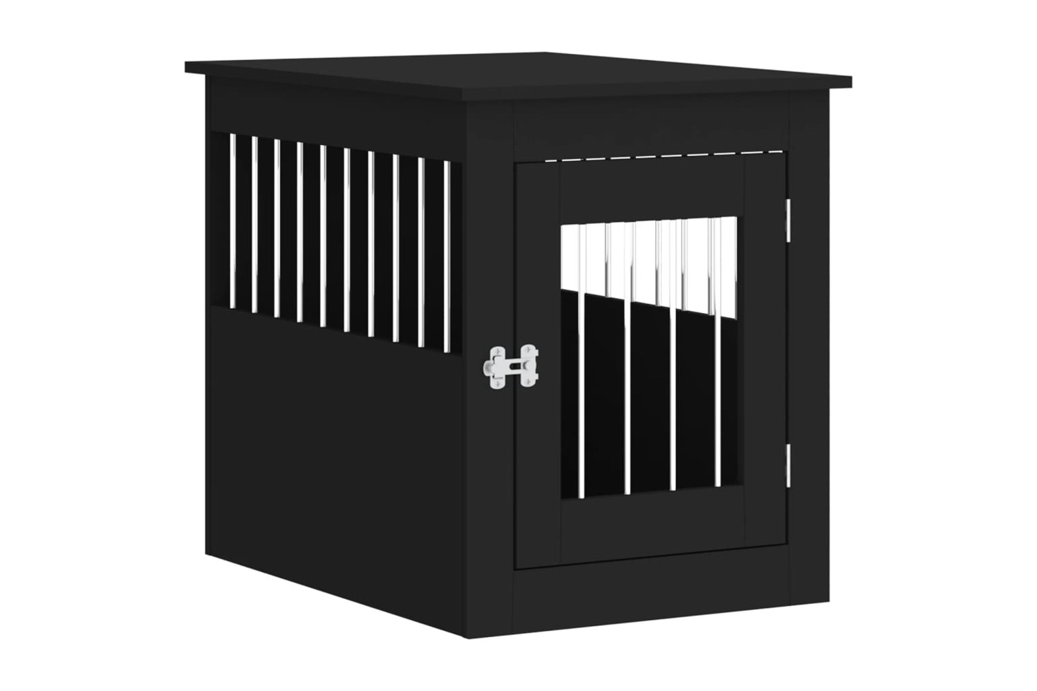 vidaXL 838317 Dog Crate Furniture Black 55x75x65cm Engineered Wood