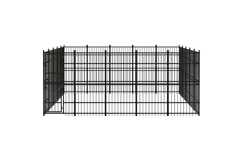 Vidaxl 3097989 Outdoor Dog Kennel Steel 23.04 M2