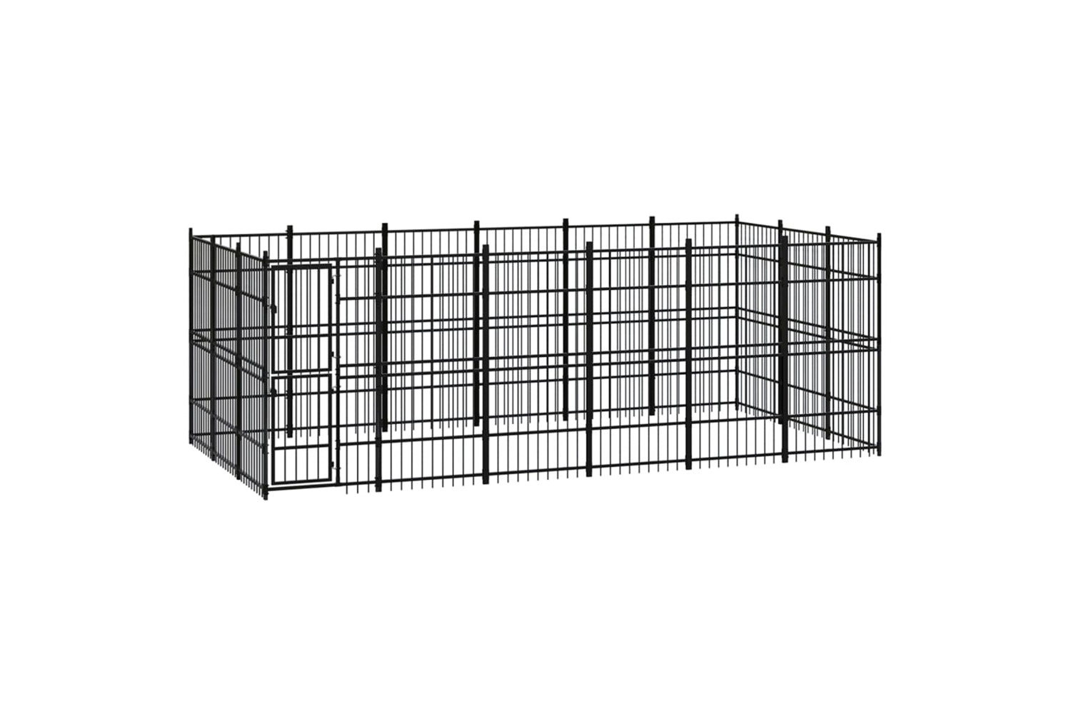 vidaXL 3097977 Outdoor Dog Kennel Steel 16.59 M2