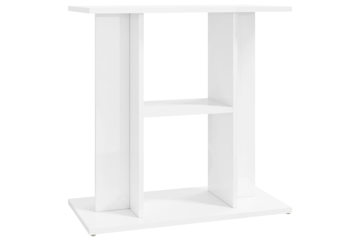 vidaXL 833569 Aquarium Stand High Gloss White 60x30x60cm Engineered Wood