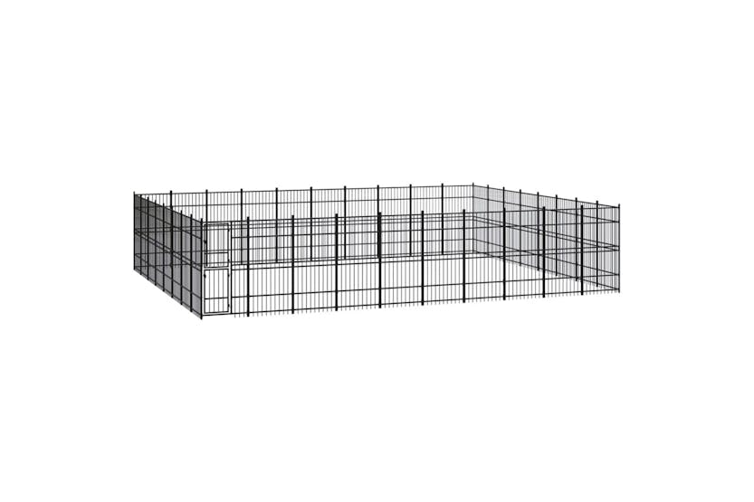 Vidaxl 3098006 Outdoor Dog Kennel Steel 73.73 M2