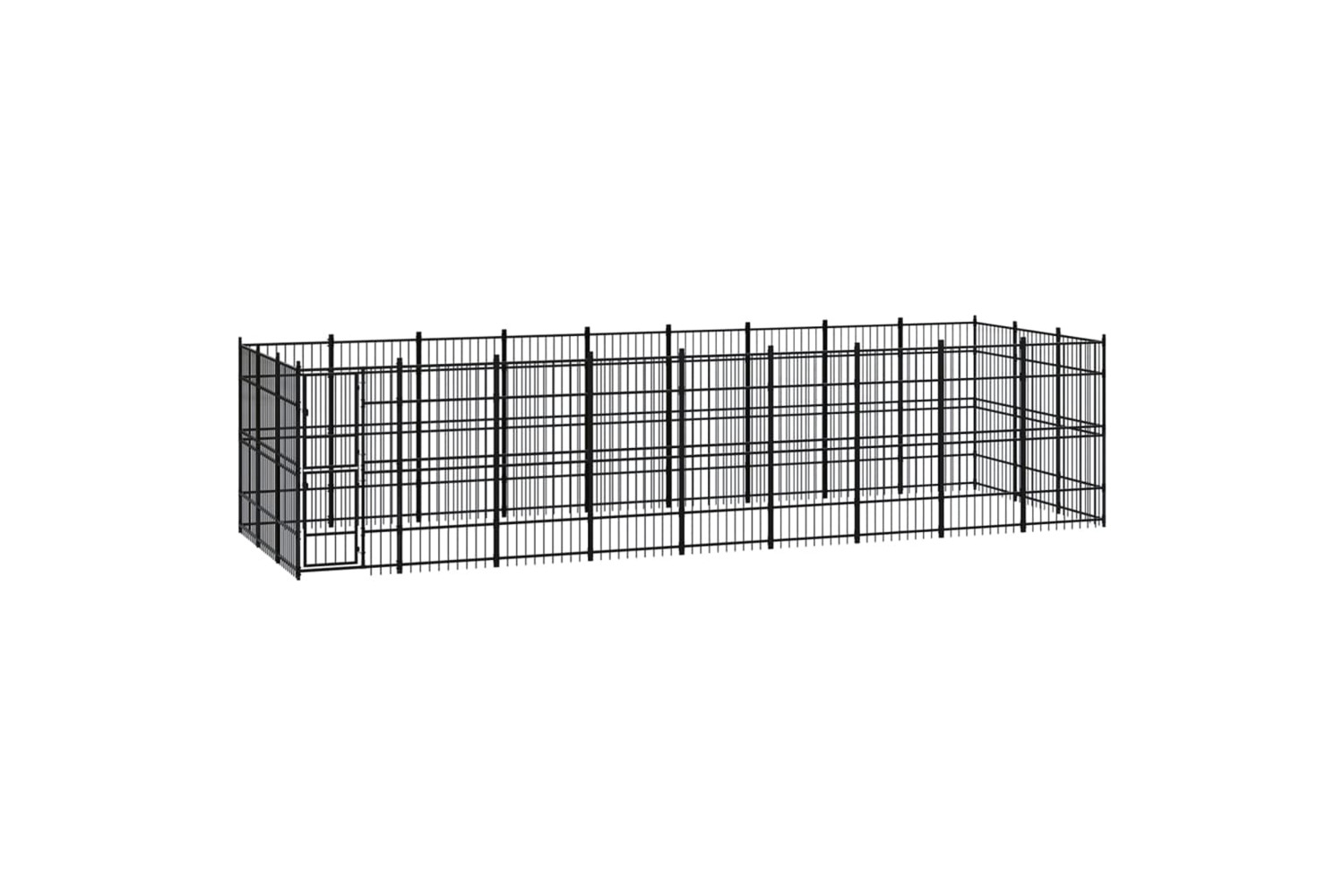 vidaXL 3097980 Outdoor Dog Kennel Steel 24.88 M2