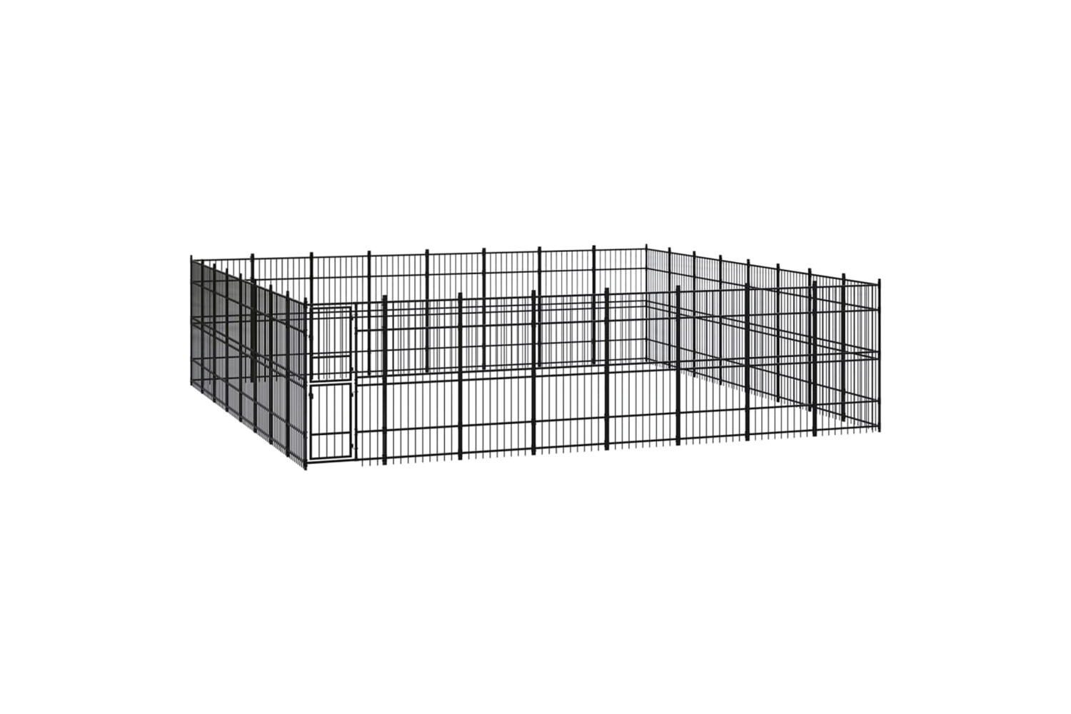 vidaXL 3098004 Outdoor Dog Kennel Steel 58.98 M2