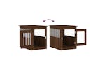 Vidaxl 838322 Dog Crate Furniture Brown Oak 55x75x65 Cm Engineered Wood