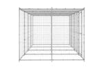 Vidaxl 3082273 Outdoor Dog Kennel Galvanised Steel With Roof 9.68 M2